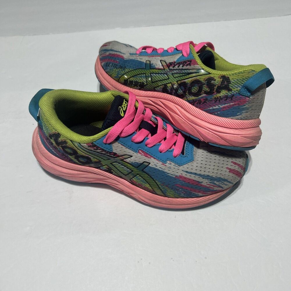 Asics Noosa Tri Running Shoes Sneakers Multi-Color Women's US Size 4 1/2 Pink
